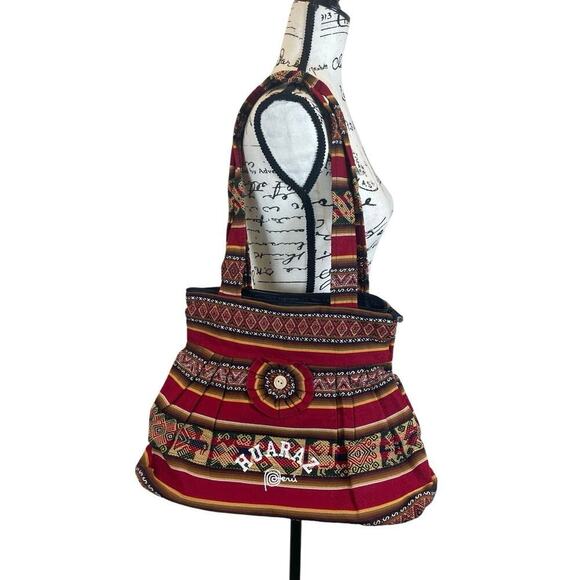 & Other Stories Handbags - BOHEMIAN INKA TRIBAL SHOULDER BAG MULTICOLOR EMBROIDERED HANDMADE